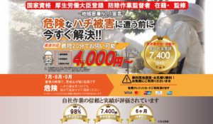 神奈川県ハチ駆除
